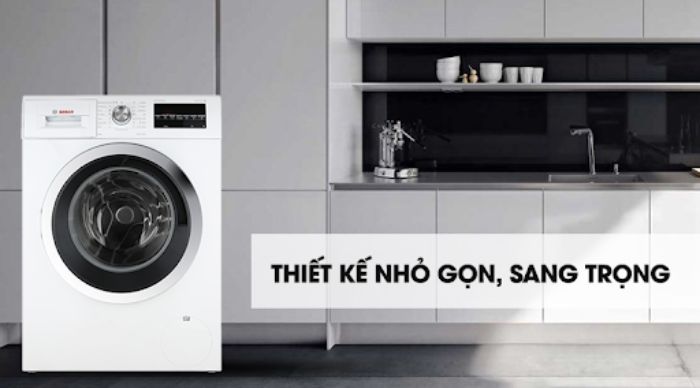 Máy giặt bosch thiết kế nhỏ gọn, sang trọng 