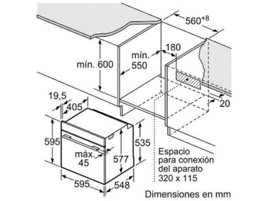 Thông số kỹ thuật lò nướng Bosch HBF133BS0A