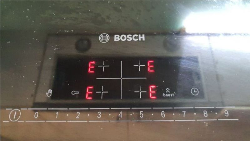Bếp từ bosch báo lỗi E nguyên nhân do đâu? Cách khắc phục ra sao?
